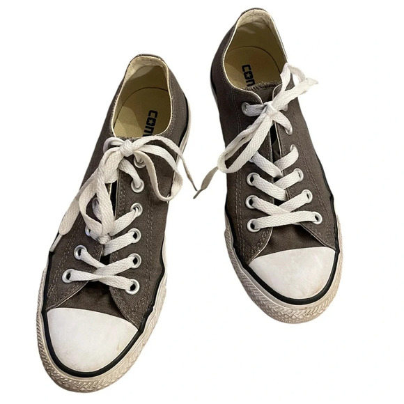 Converse Chuck Taylor All Star Gray Low Top Sneakers Unisex Classic W 7 M 5 - Picture 1 of 8